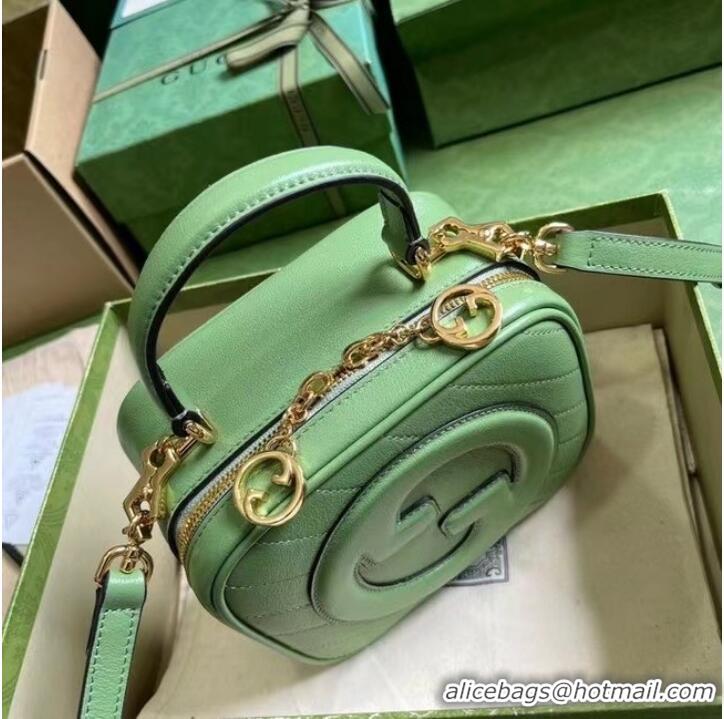 Good Product GUCCI BLONDIE TOP HANDLE BAG 744434 Light green