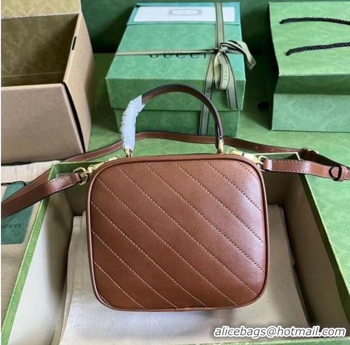 Big Discount GUCCI BLONDIE TOP HANDLE BAG 744434 Cuir