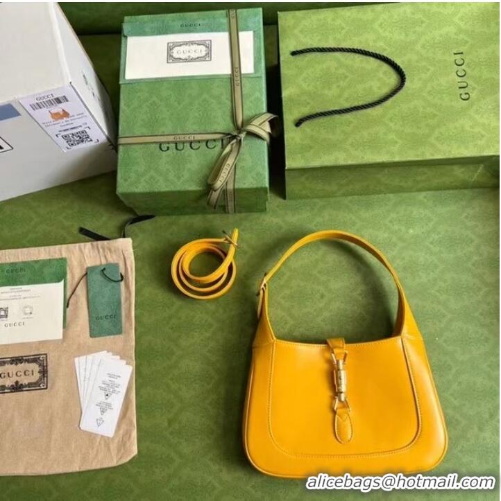 Top Quality GUCCI JACKIE 1961 SMALL SHOULDER BAG 636709 yellow