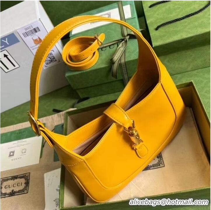 Top Quality GUCCI JACKIE 1961 SMALL SHOULDER BAG 636709 yellow