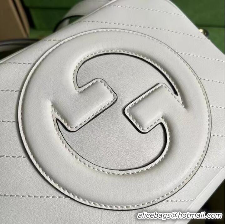 Famous Brand GUCCI BLONDIE SMALL SHOULDER BAG 742360 White