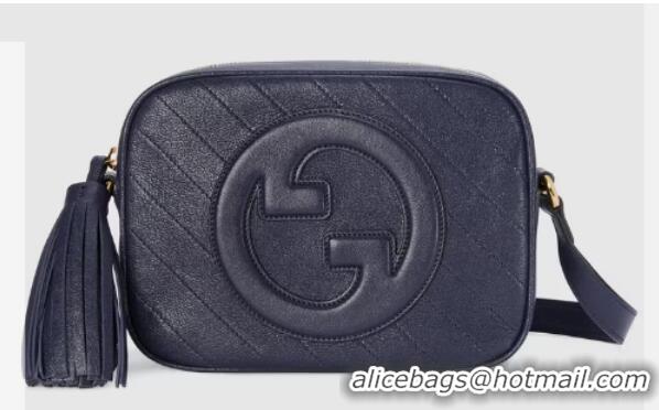 Top Quality GUCCI BLONDIE SMALL SHOULDER BAG 742360 Blue