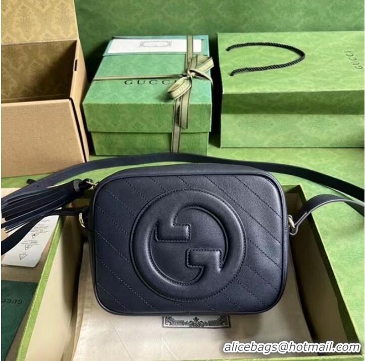 Top Quality GUCCI BLONDIE SMALL SHOULDER BAG 742360 Blue