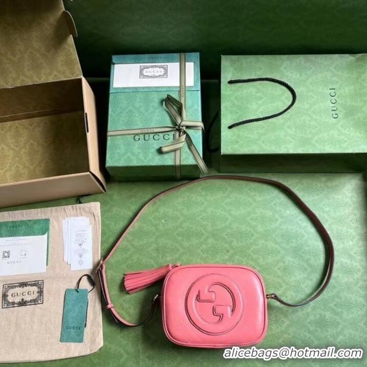 Top Quality GUCCI BLONDIE SMALL SHOULDER BAG 742360 Pink