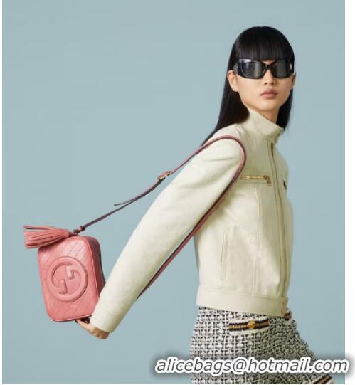 Top Quality GUCCI BLONDIE SMALL SHOULDER BAG 742360 Pink