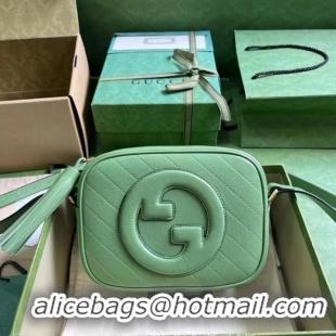 Good Quality GUCCI BLONDIE SMALL SHOULDER BAG 742360 Green