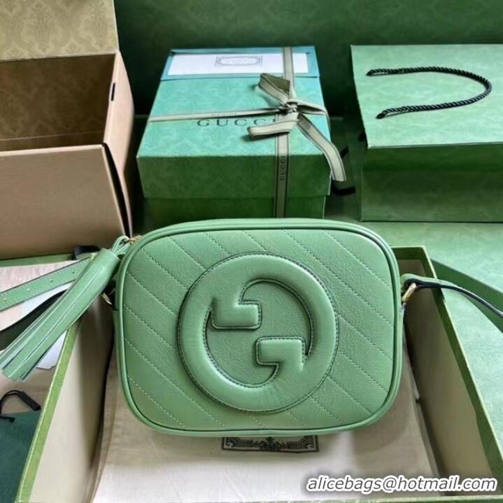 Good Quality GUCCI BLONDIE SMALL SHOULDER BAG 742360 Green