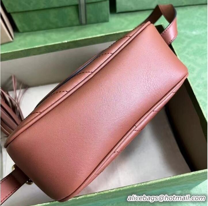 Promotional GUCCI BLONDIE SMALL SHOULDER BAG 742360 dark pink