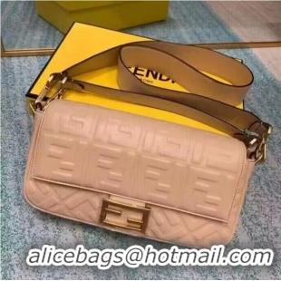 Hot Sell Cheap Fendi BAGUETTE Shoulder Bag 8BR600 Light Pink