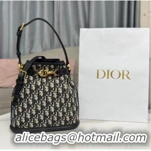 Buy Discount MEDIUM CEST DIOR BAG Blue Dior Oblique Jacquard M2271UTZQ