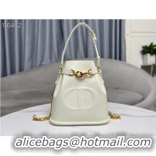 Top Grade MEDIUM CEST DIOR BAG CD-Embossed Calfskin M2271UBHA Latte