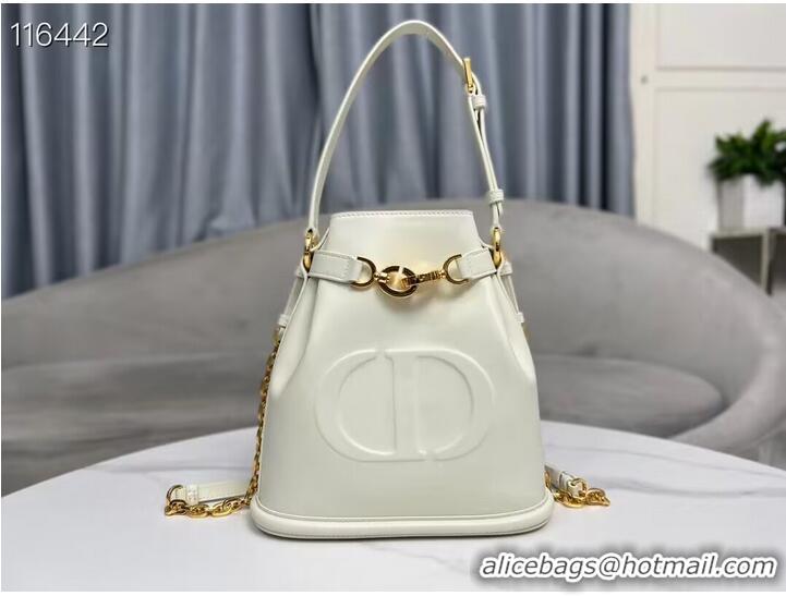 Top Grade MEDIUM CEST DIOR BAG CD-Embossed Calfskin M2271UBHA Latte