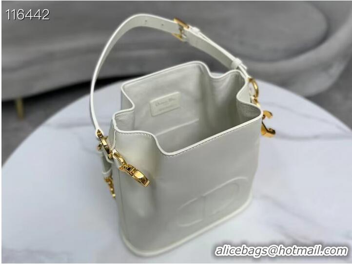 Top Grade MEDIUM CEST DIOR BAG CD-Embossed Calfskin M2271UBHA Latte