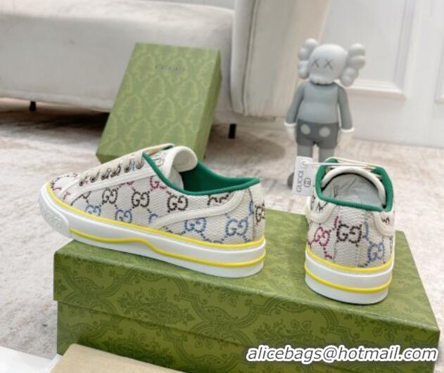 Best Price Gucci Tennis 1977 Sneakers in White GG canvas with crystals 420135