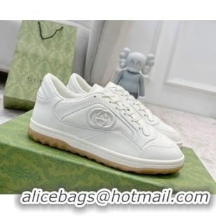 Grade Quality Gucci MAC80 Sneakers in Leather and Fabric All White Upper 420131