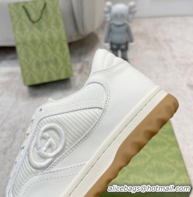 Grade Quality Gucci MAC80 Sneakers in Leather and Fabric All White Upper 420131