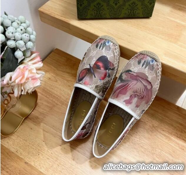 Luxury Gucci Printed GG Canvas Espadrilles Grey 425069