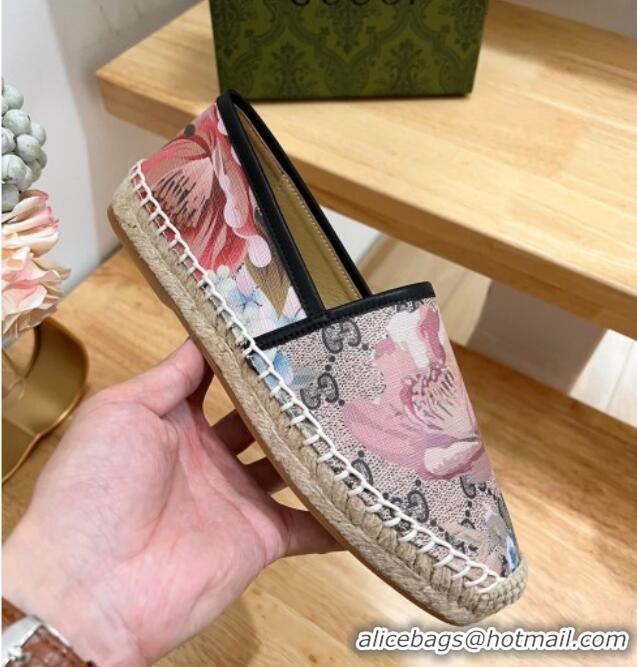 Best Grade Gucci Printed GG Canvas Espadrilles Beige 425070