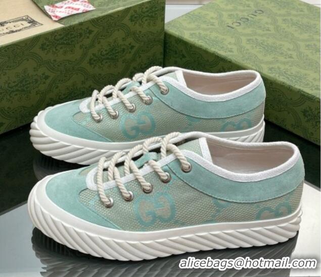 Discount Gucci GG Canvas Low top Sneakers Light Green 607064