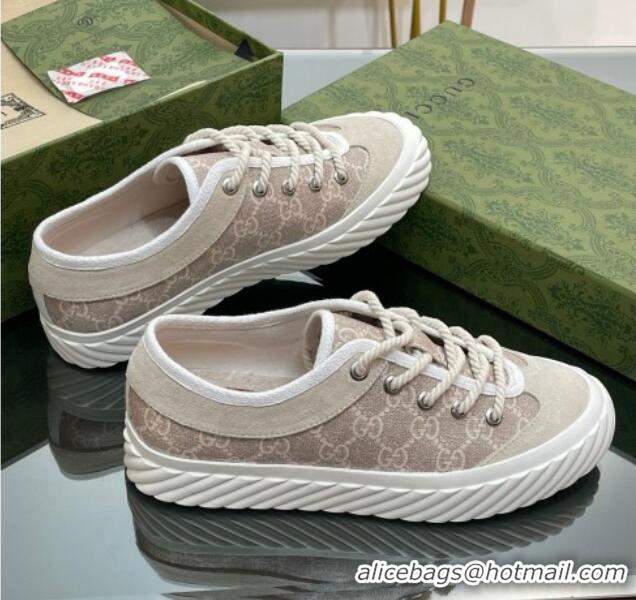 Top Design Gucci GG Canvas Low top Sneakers Grey 607067