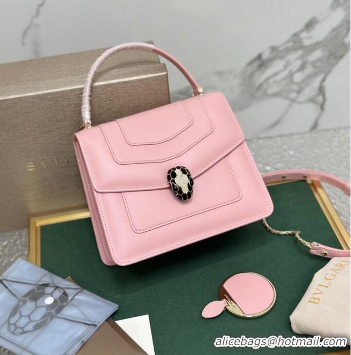 Promotional Bvlgari Serpenti Forever leather crossbody bag 38329 pink