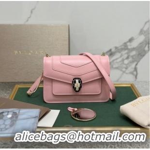 Buy Inexpensive Bvlgari Serpenti Forever leather crossbody bag 289676 pink