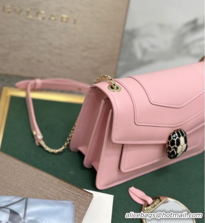 Buy Inexpensive Bvlgari Serpenti Forever leather crossbody bag 289676 pink