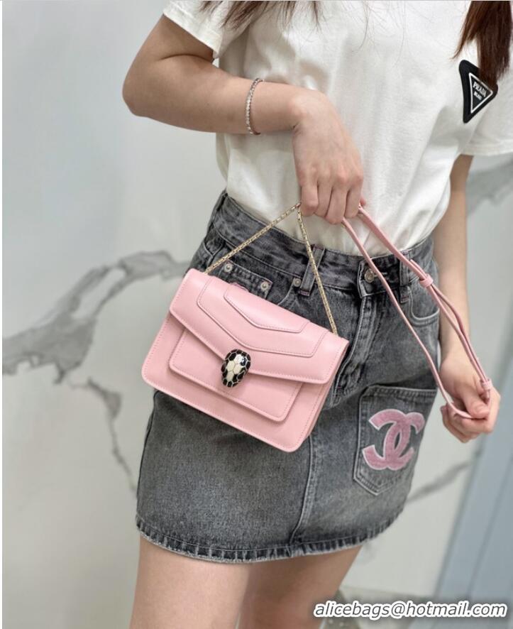 Buy Inexpensive Bvlgari Serpenti Forever leather crossbody bag 289676 pink