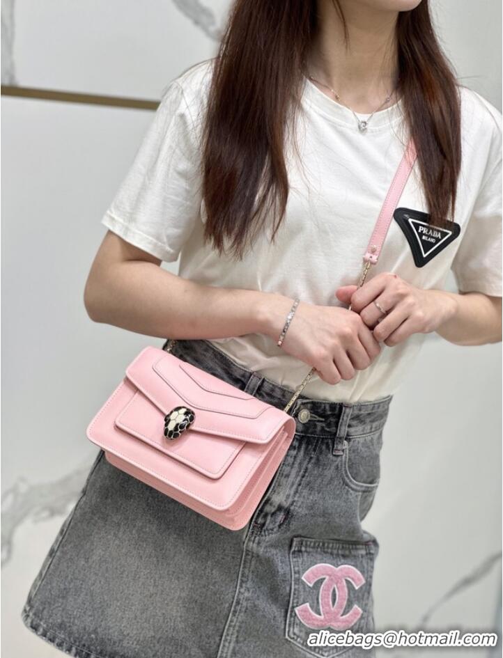 Buy Inexpensive Bvlgari Serpenti Forever leather crossbody bag 289676 pink