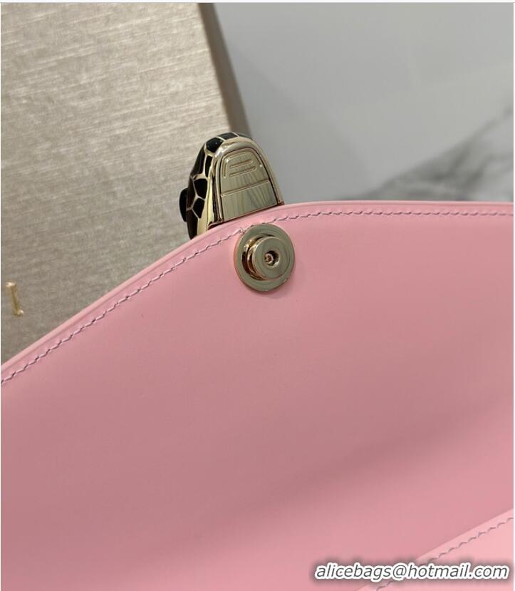 Famous Brand Bvlgari Serpenti Forever leather crossbody bag 292104 pink