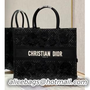 Grade Design LARGE DIOR OR DIOR BOOK TOTE D-Lace Embroidery M1286ZTD-1