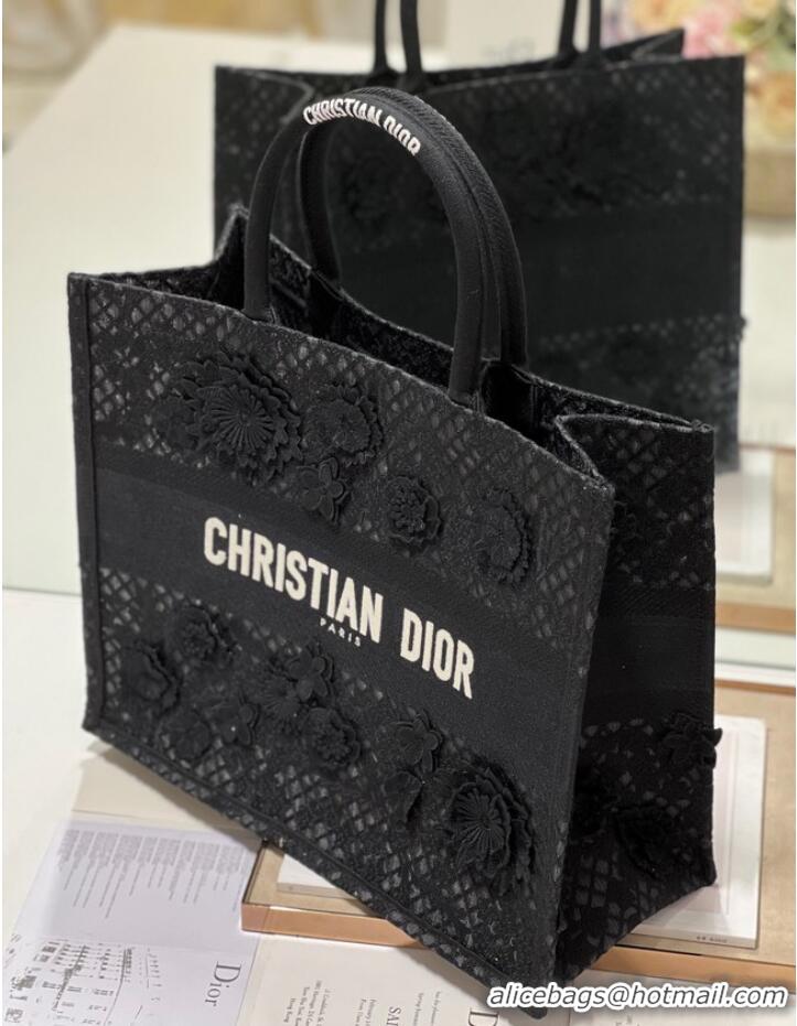 Grade Design LARGE DIOR OR DIOR BOOK TOTE D-Lace Embroidery M1286ZTD-1