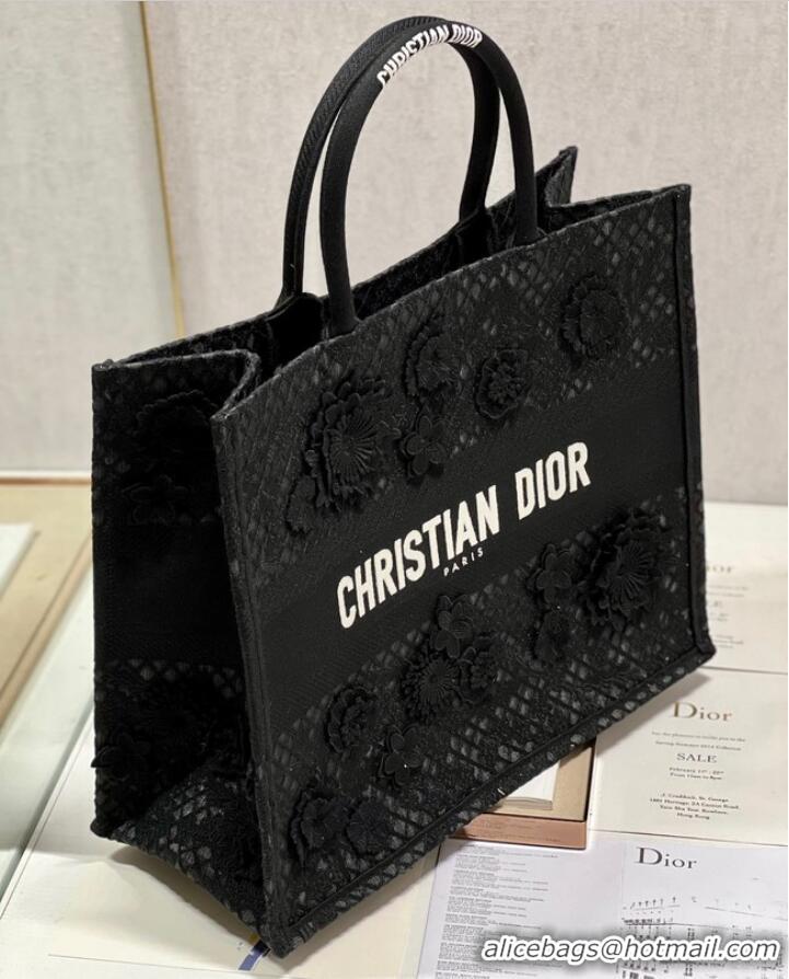 Grade Design LARGE DIOR OR DIOR BOOK TOTE D-Lace Embroidery M1286ZTD-1