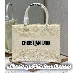 Trendy Design MEDIUM DIOR BOOK TOTE D-Lace Embroidery M1296ZE-2