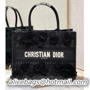 Reasonable Price MEDIUM DIOR BOOK TOTE D-Lace Embroidery M1296ZE-3