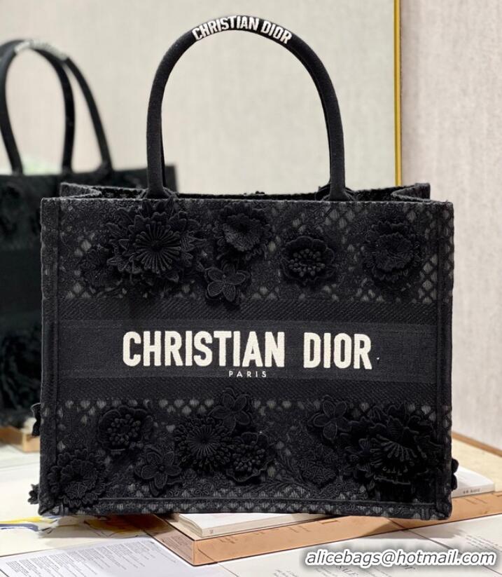 Reasonable Price MEDIUM DIOR BOOK TOTE D-Lace Embroidery M1296ZE-3