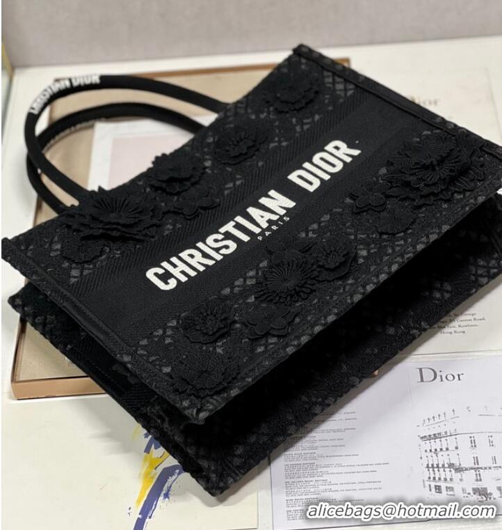 Reasonable Price MEDIUM DIOR BOOK TOTE D-Lace Embroidery M1296ZE-3