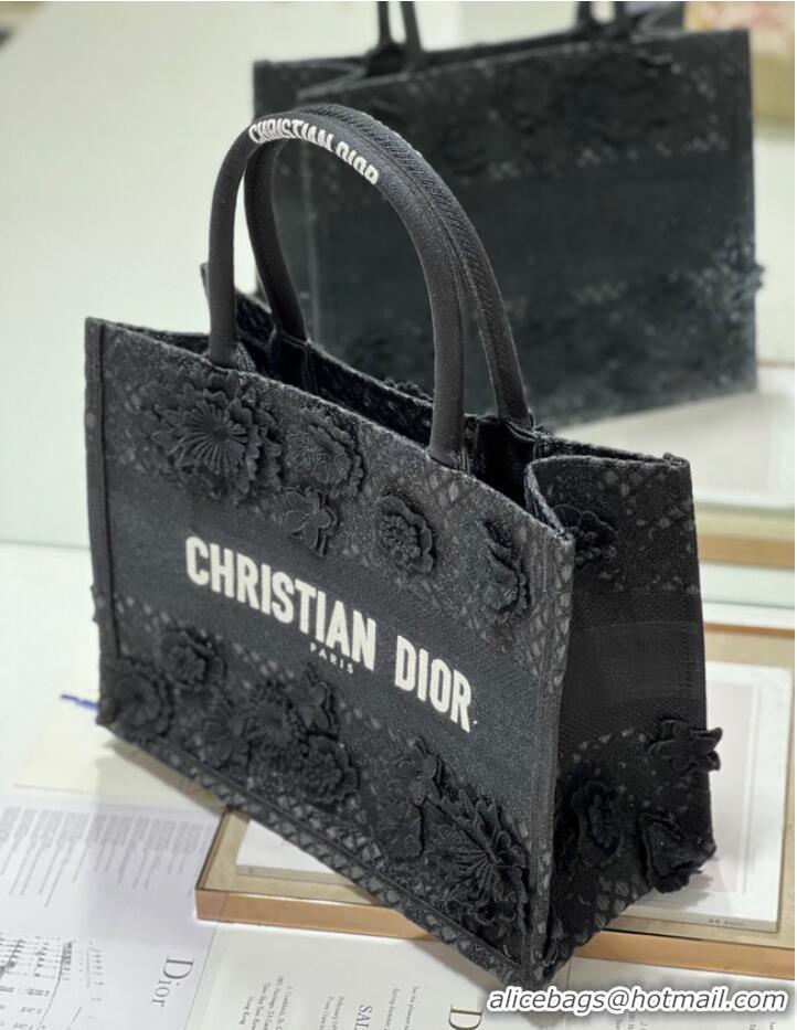 Reasonable Price MEDIUM DIOR BOOK TOTE D-Lace Embroidery M1296ZE-3