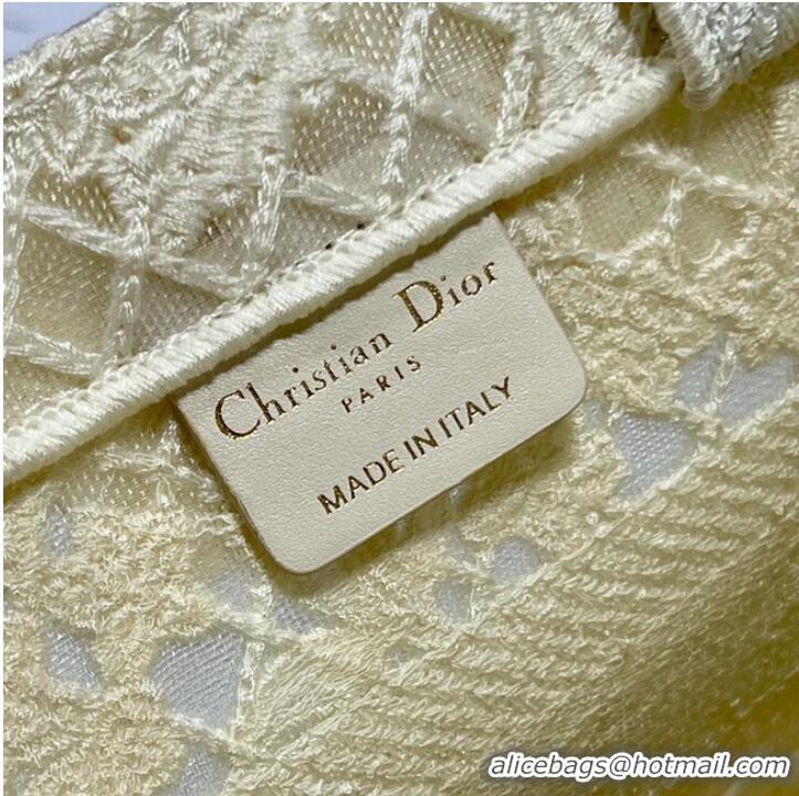 Promotional SMALL DIOR DIOR BOOK TOTE D-Lace Embroidery M1296ZRG-1