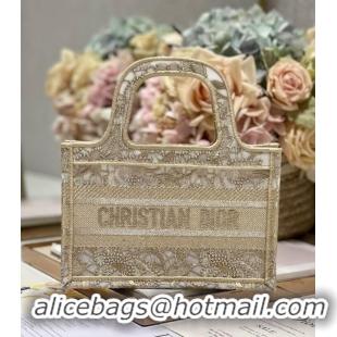 Best Product DIOR BOOK mini TOTE Embroidery C1783-4