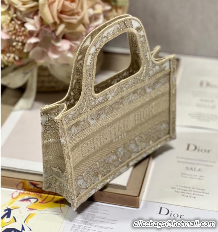 Best Product DIOR BOOK mini TOTE Embroidery C1783-4