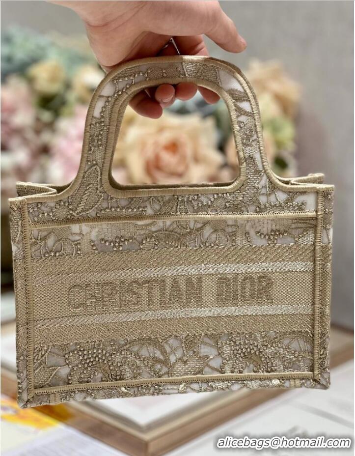 Best Product DIOR BOOK mini TOTE Embroidery C1783-4