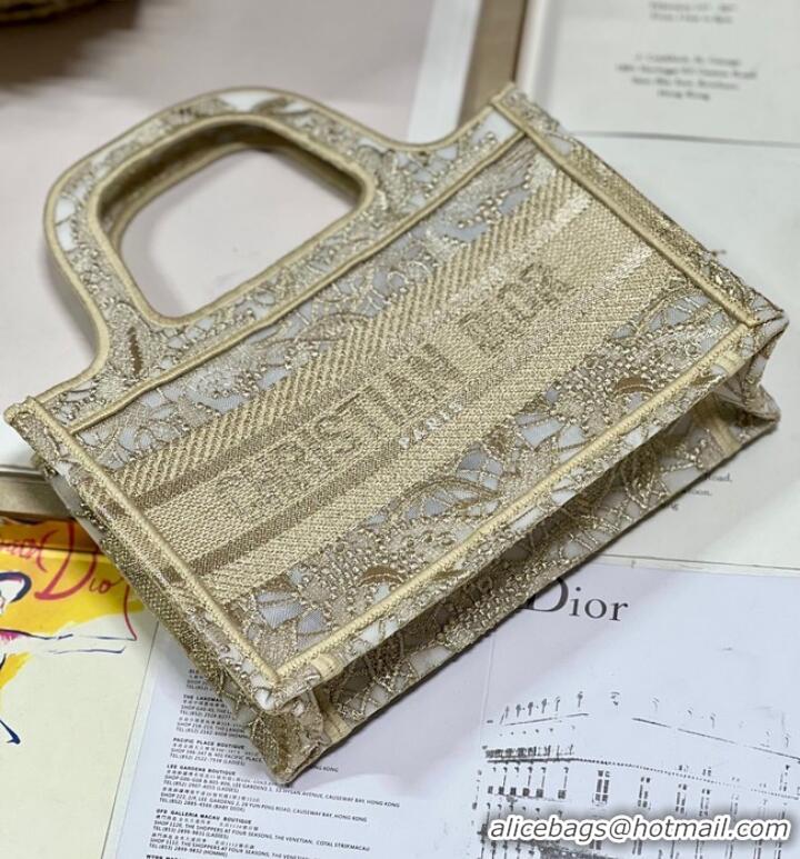 Best Product DIOR BOOK mini TOTE Embroidery C1783-4