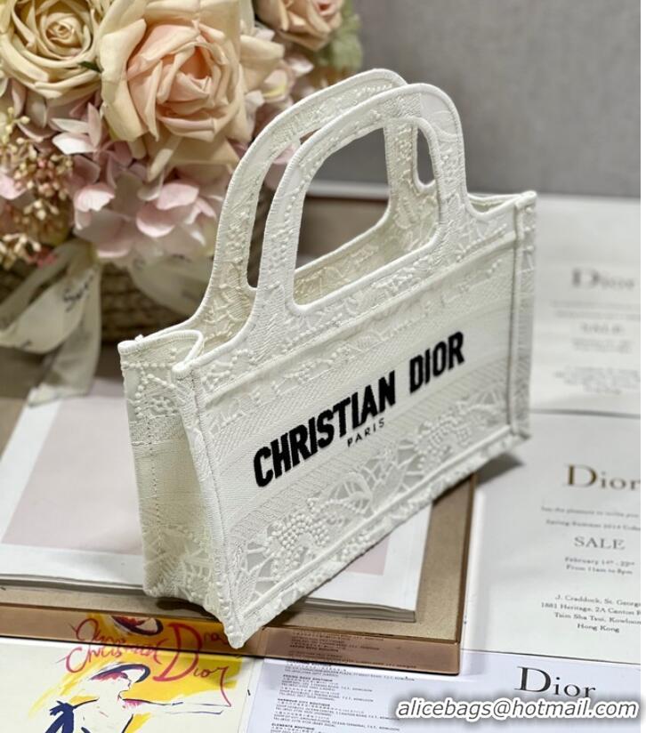 Buy Cheapest DIOR BOOK mini TOTE Embroidery C1783-5