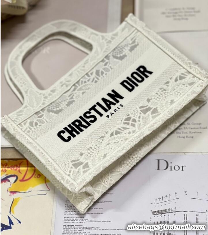 Buy Cheapest DIOR BOOK mini TOTE Embroidery C1783-5