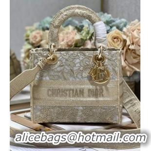 Famous Brand MEDIUM DIOR OR LADY D-LITE BAG M0565OOCO-2