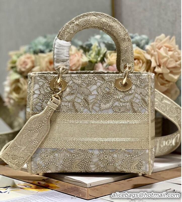 Famous Brand MEDIUM DIOR OR LADY D-LITE BAG M0565OOCO-2