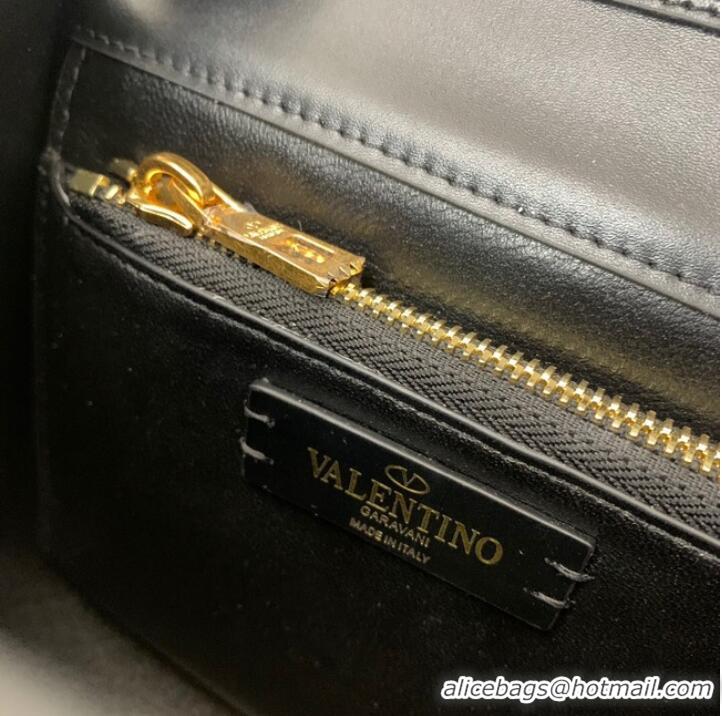 Promotional VALENTINO VSLING small Ostrich pattern Shoulder bag WB0F53 Black