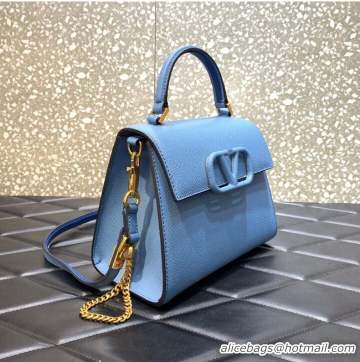 Low Price VALENTINO VSLING small Grain calf leather Shoulder bag WB0F53 blue