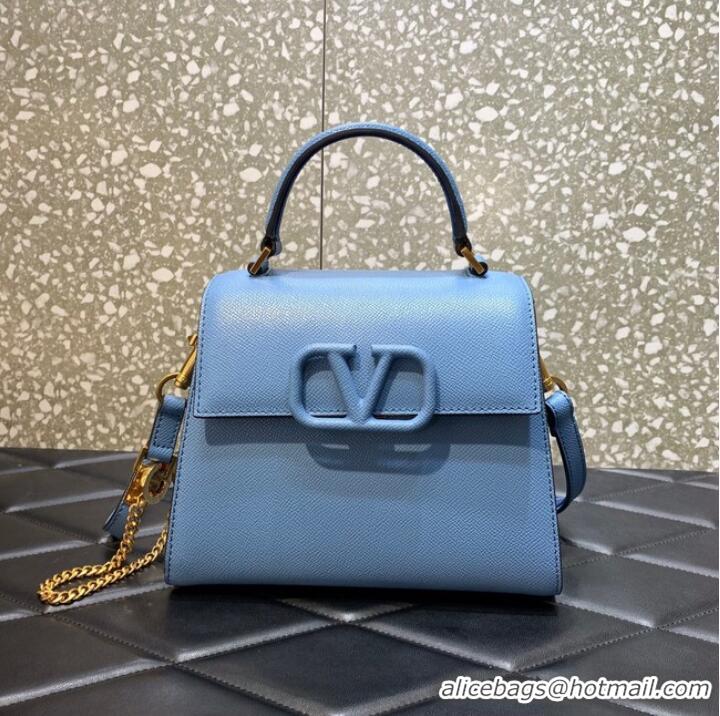 Low Price VALENTINO VSLING small Grain calf leather Shoulder bag WB0F53 blue